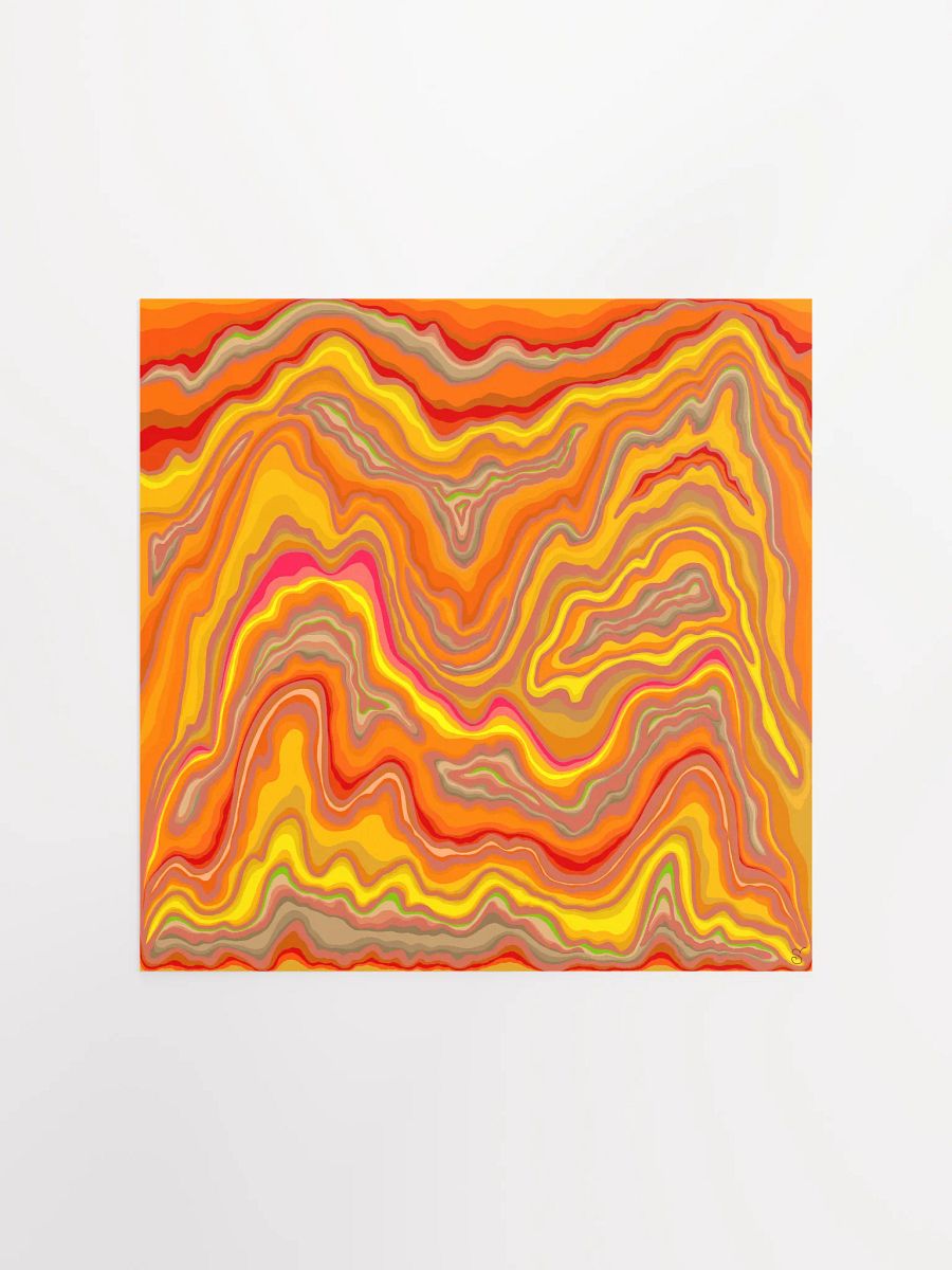 Flowing Topography Poster - Stone No. 12 product image (1)