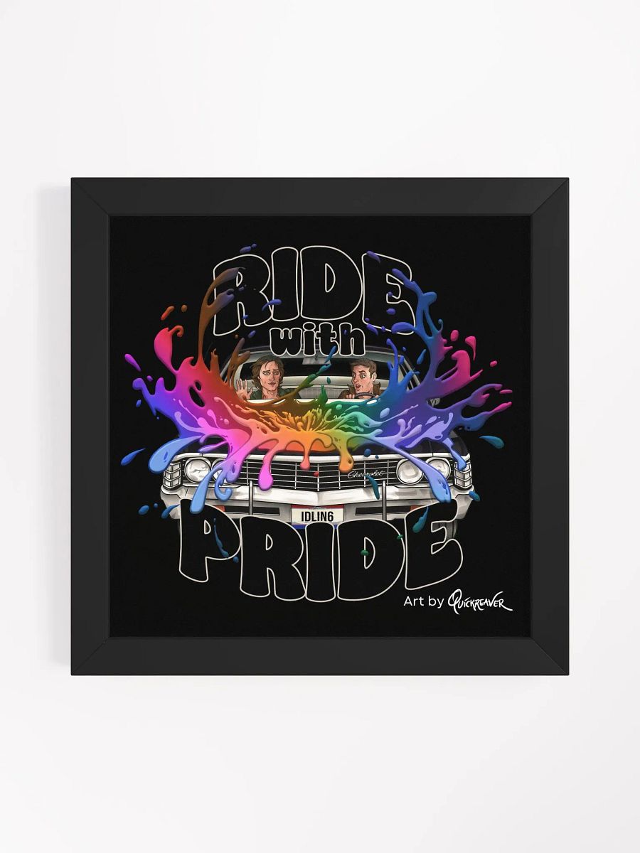 Ride with Pride Poster - Framed product image (1)