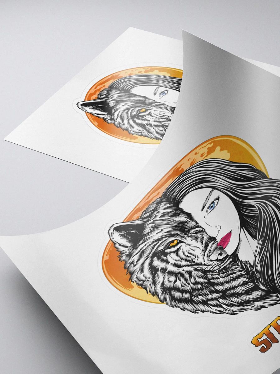 Wolf Face Sticker product image (4)