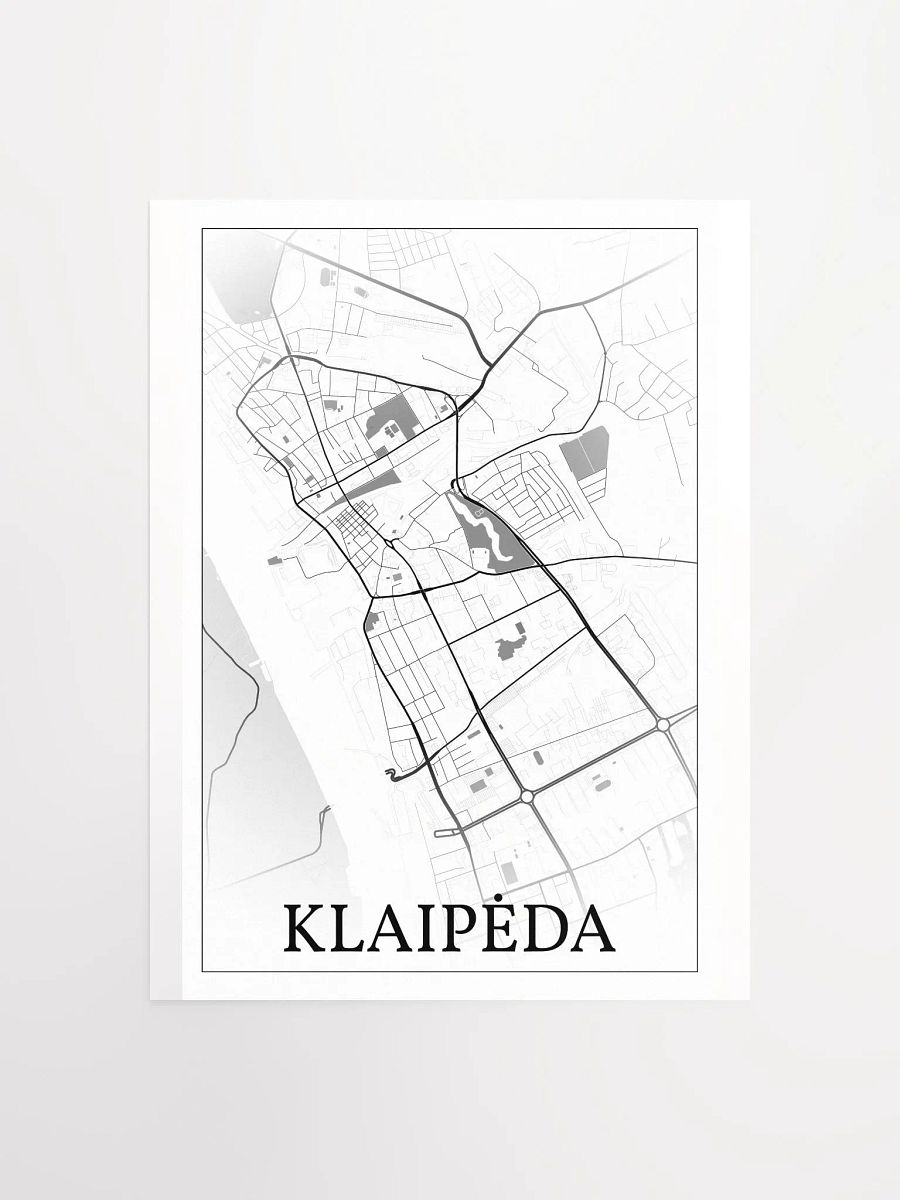 Klaipėda, Lithuania, city map print product image (4)