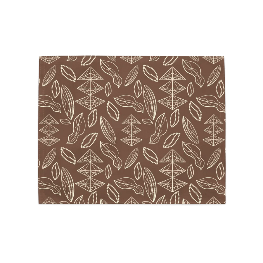 El Yunque Brew Bliss: Abstract Coffee Bean Earthy Placemats product image (7)