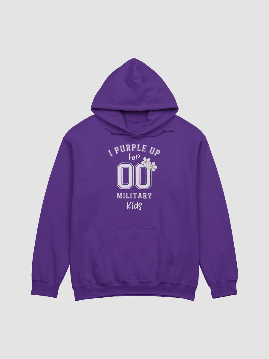 Purple Up For Military Child Month Hoodie For Women With Flowers product image (1)