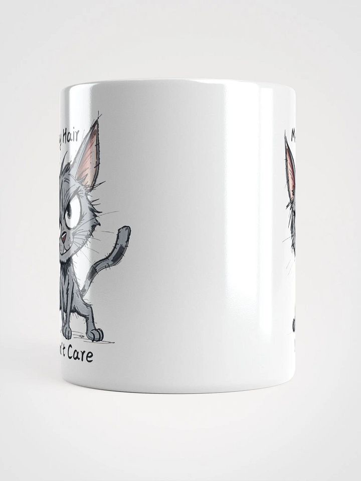 Messy Hair Don't Care Funny Cats Duo Mug product image (2)