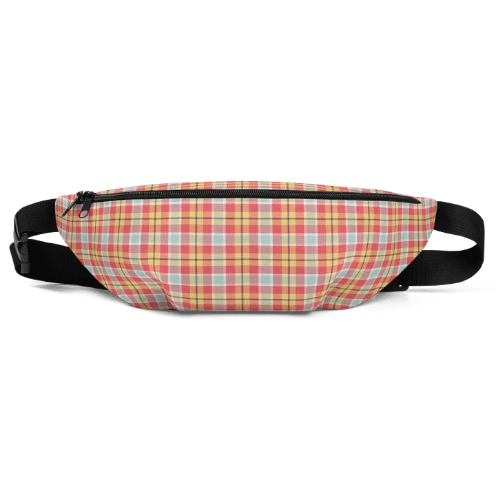 Coral Pink, Yellow, and Mint Plaid Fanny Pack product image (2)