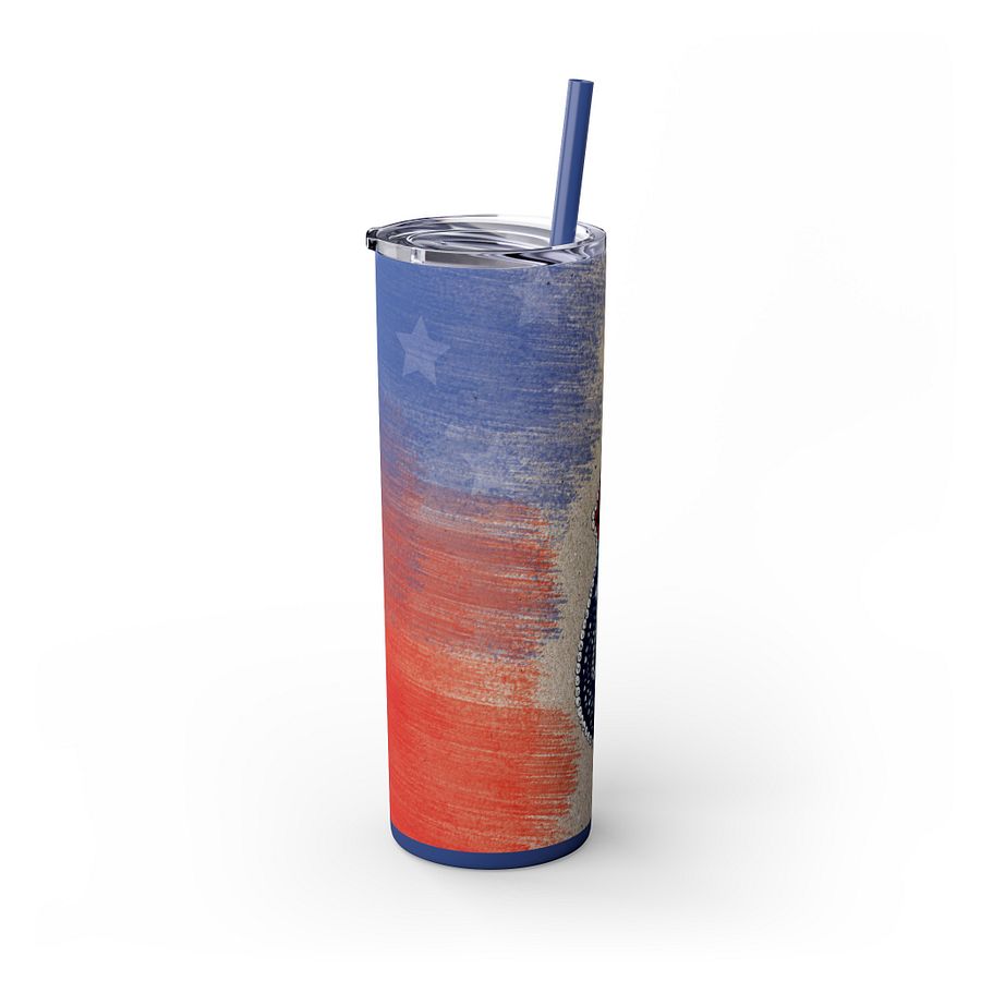Born in the USA Patriotic Tumbler Wrap PNG, Digital Download for Flag Day, 4th of July & Labor Day product image (3)