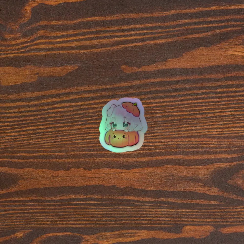 Nemxi's Pumpkin Peeker Holographic Sticker product image (3)