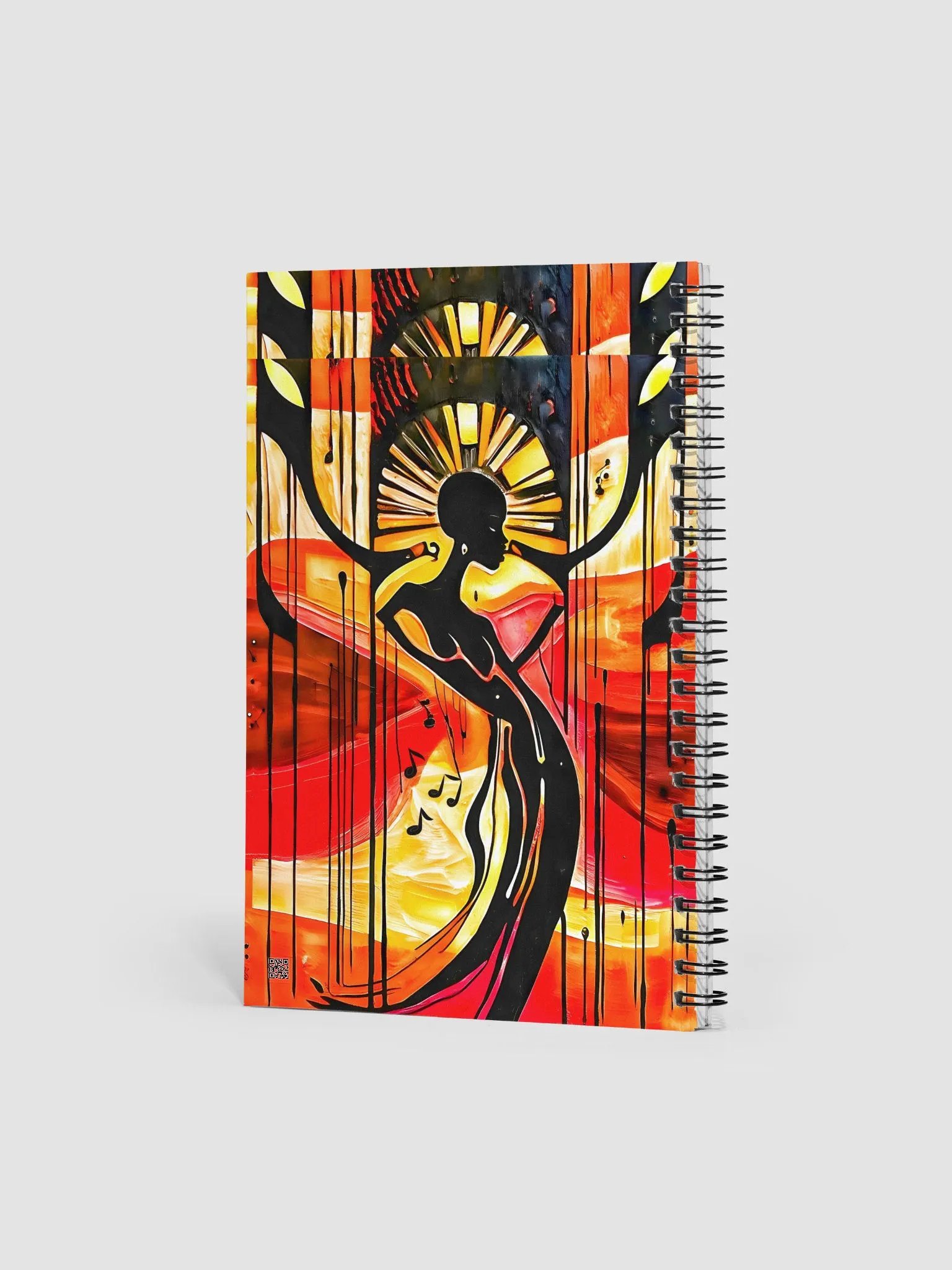"Killing Me Softly" Painted Art Spiral Notebook product image (2)