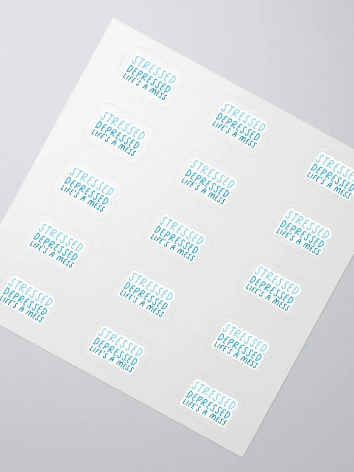 Stressed & Depressed Stricker (SMALL Sheet) product image (2)