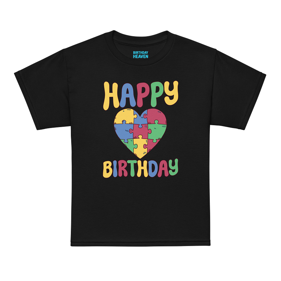 Happy Birthday (Autism Awareness) T-Shirt For Kids product image (11)