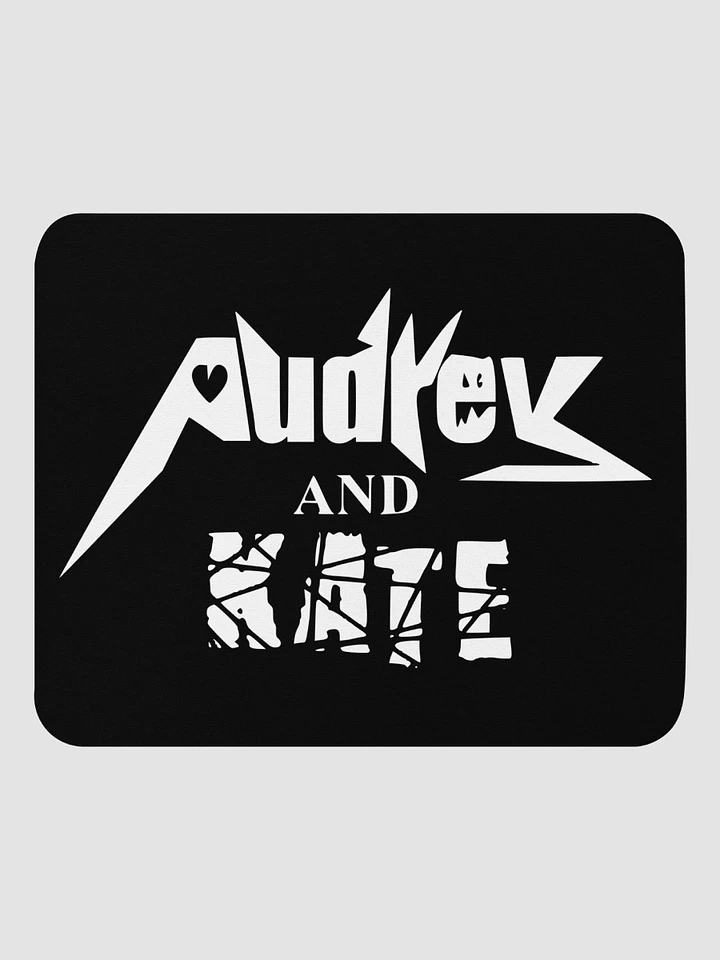 Audrey and Kate Official Square White Logo Mouse Pad product image (1)