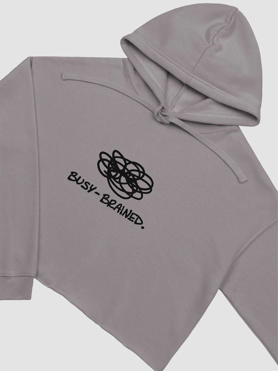 BUSY-BRAINED cropped fleece hoodie product image (1)