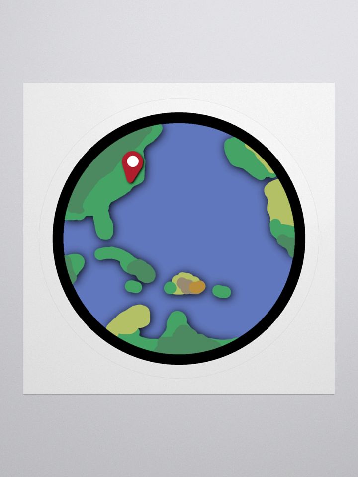 Beaver Geography Earth Sticker product image (1)