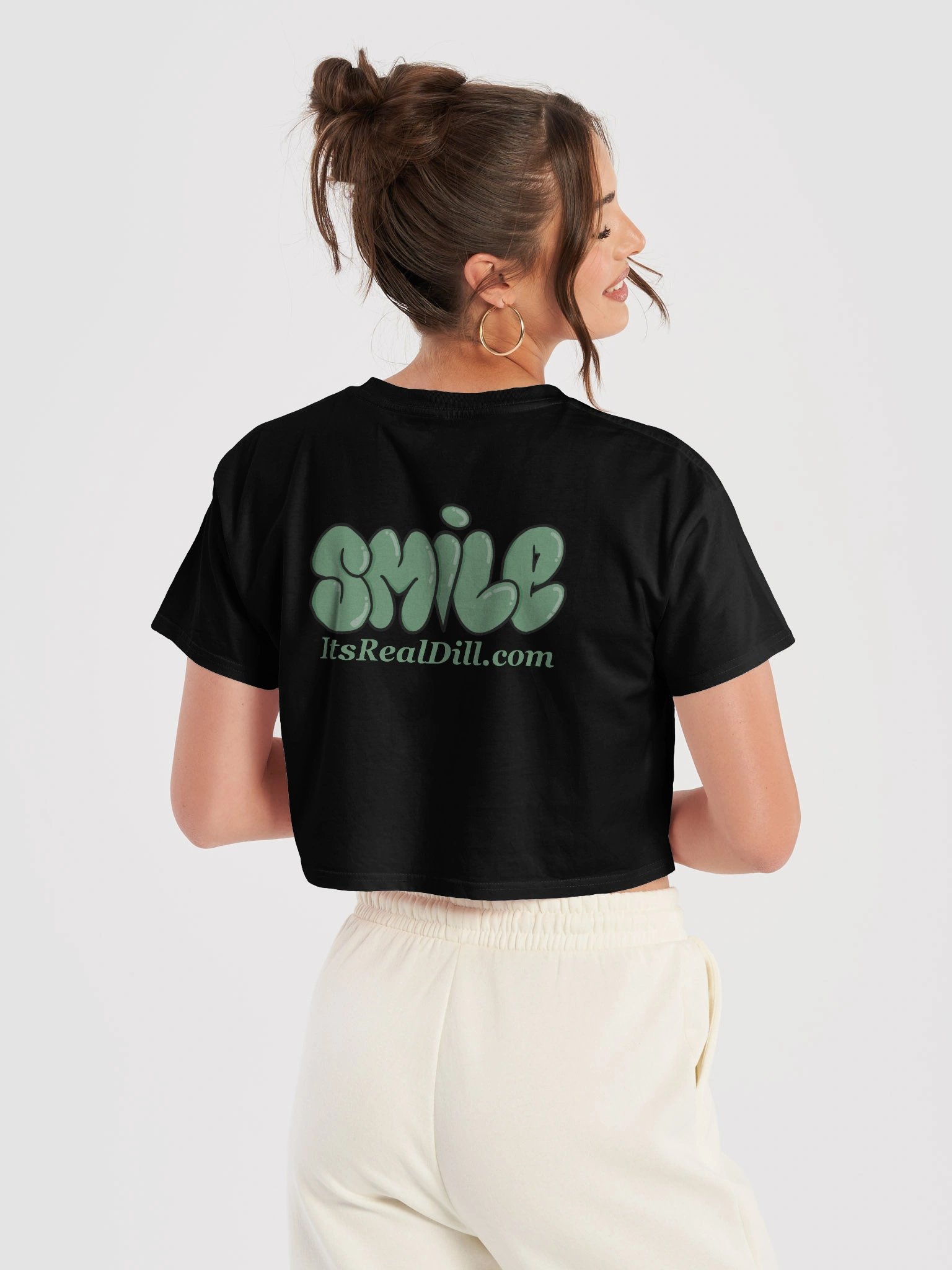 Dill's Logo W/ Smile On The Back Crop Tee product image (21)