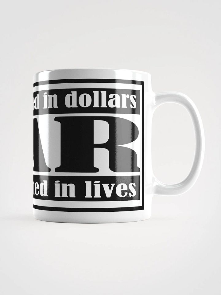 The Cost Of War - White Glossy Mug product image (1)