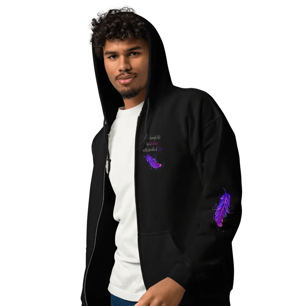 Feather of Inspiration Zip Hoodie product image (64)