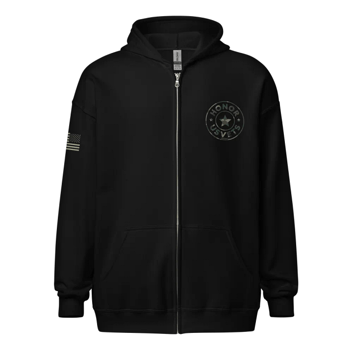 HONORUSVETS Star Zip Up Hoodie product image (1)