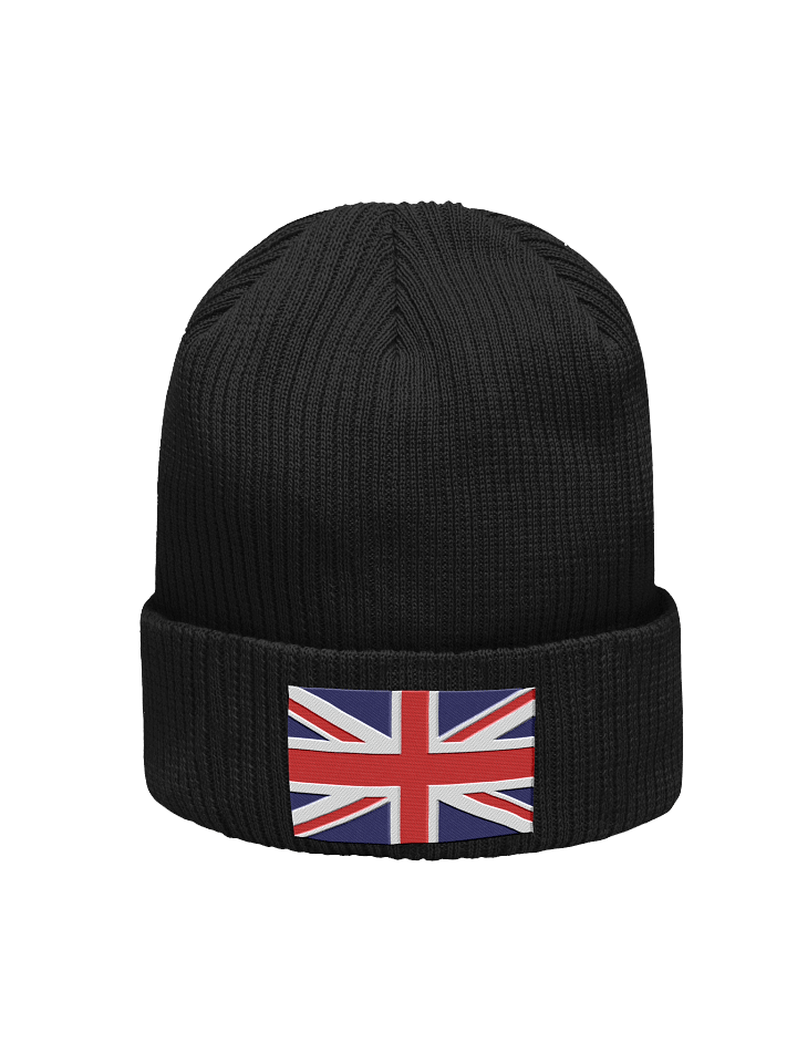 Union Jack Embroidered Organic Beanie product image (1)