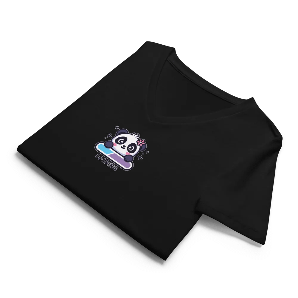 Loading Panda T-Shirt V-Neck T-Shirt product image (41)