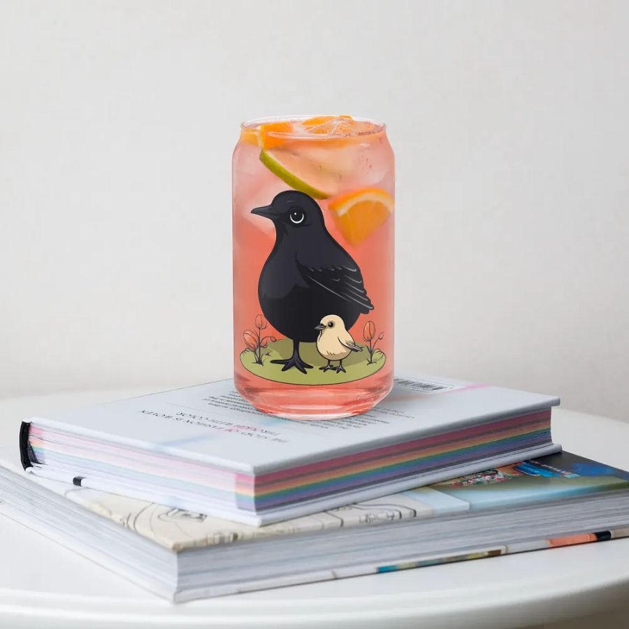 Can-Shaped Glass 🖤 Adorable Feathered Friends product image (34)