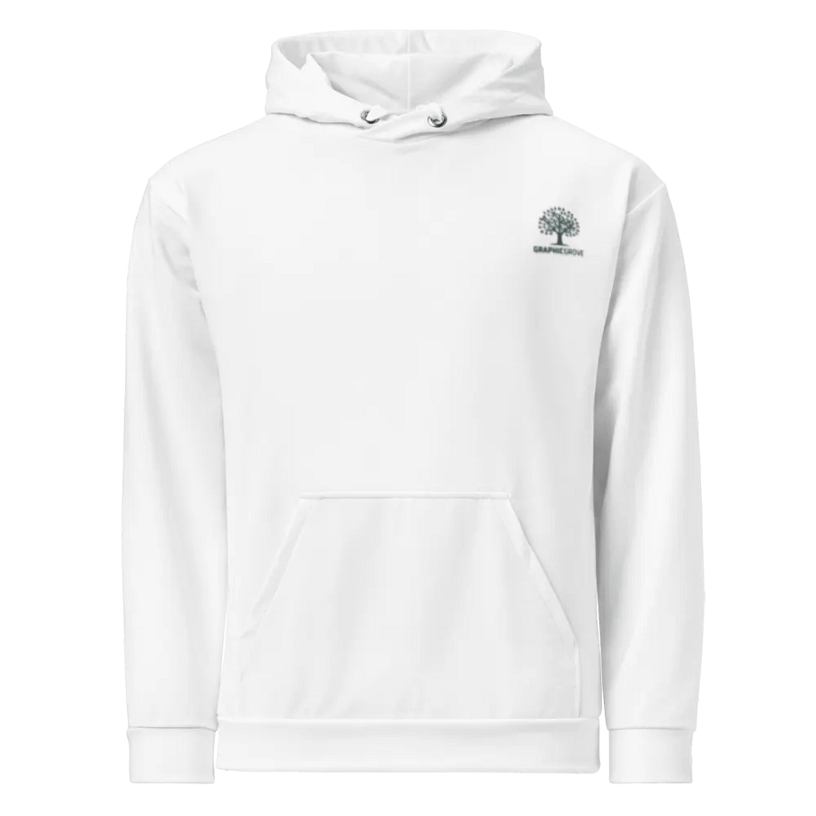 Graphic Grove Unisex Recycled Hoodie with Tree Design - White product image (1)