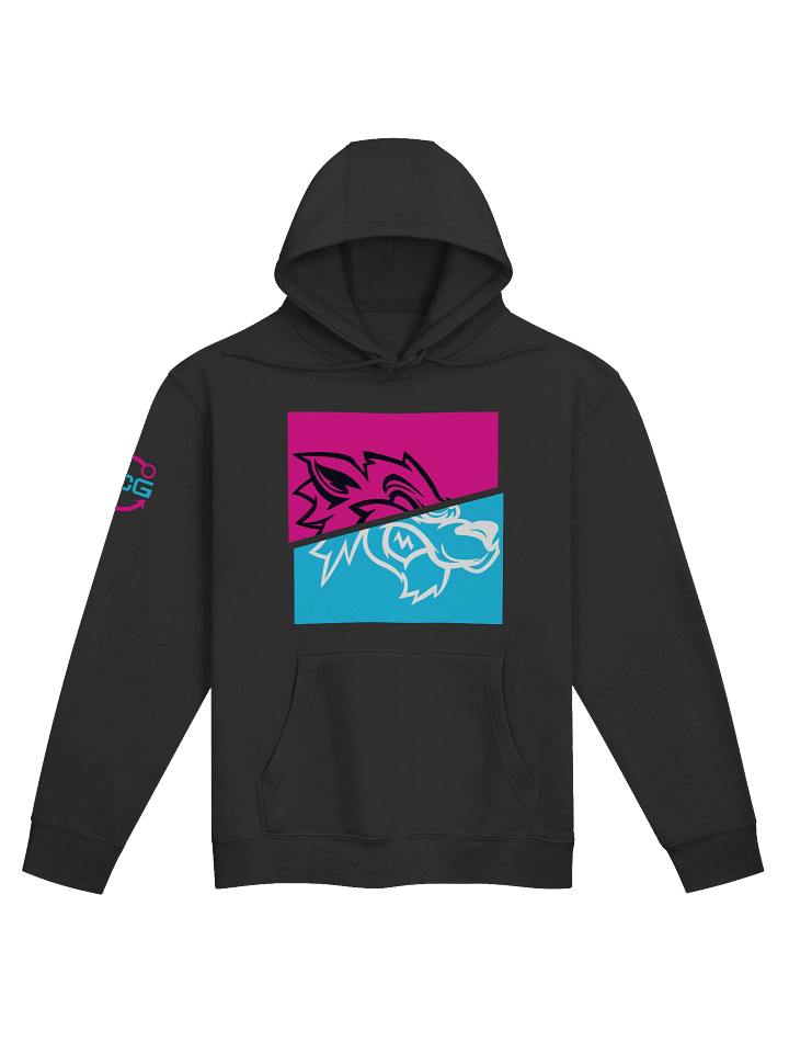 Wolf Pink Blue Hoodie product image (1)