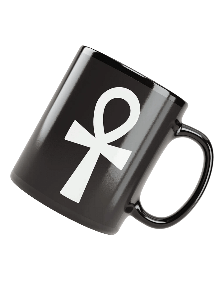 Ancient Ankh Black Glossy Mug product image (2)