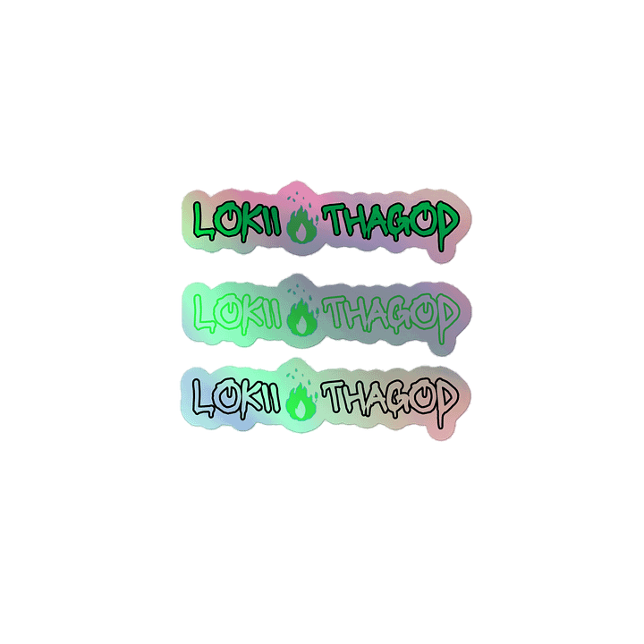 LokiiThaGod Holo Stickers product image (1)