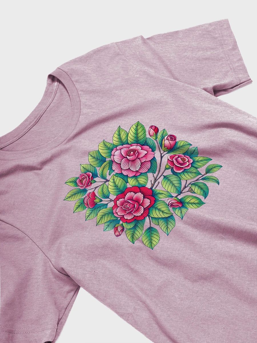 Bella+Canvas Supersoft T-Shirt | AI Design camellia flower mandala product image (4)