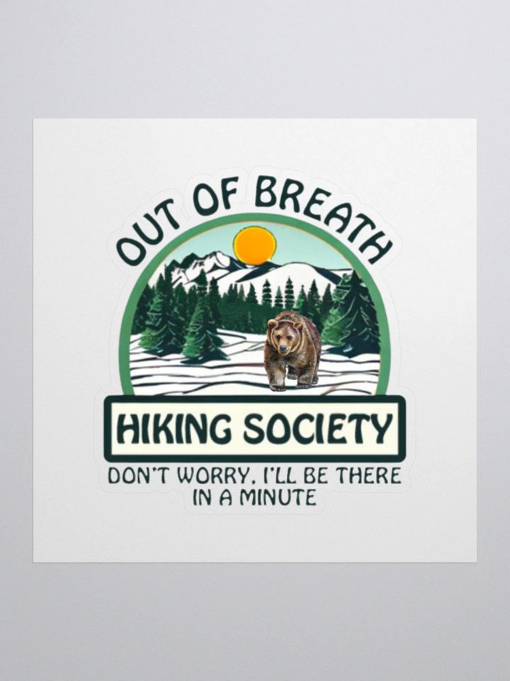 Out of Breath Hiking Society - Sticker product image (1)
