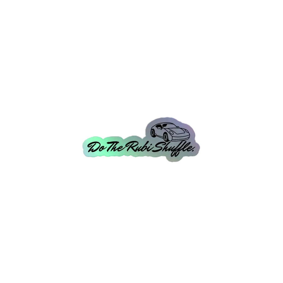 Rubi Shuffle Holographic Sticker product image (1)