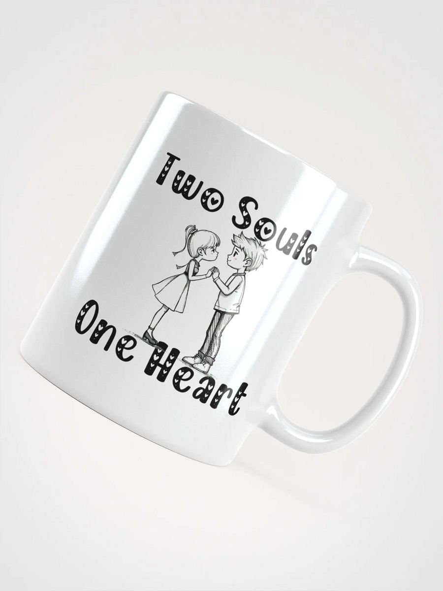 Two Souls One Heart White Glossy Mug product image (11)