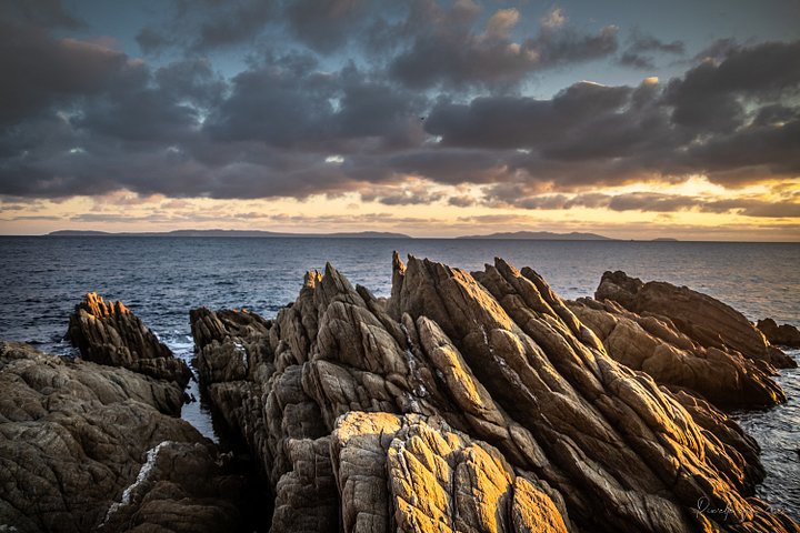 Fine Art Photography - Golden Light on the Rocks, Pointe du Layet, Lavandou, Var product image (1)