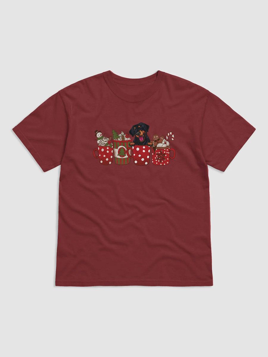 Cute Doberman in a Christmas Cup T-Shirt | Funny Christmas Pup in a Cup product image (4)