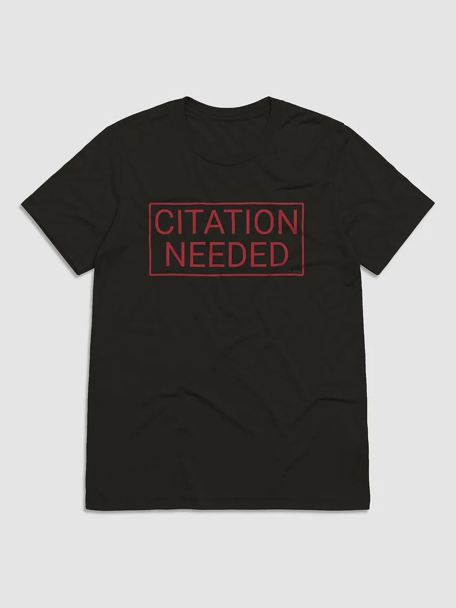 Citation Needed T Shirt Red Design Tri Blend Cass Eris Merch