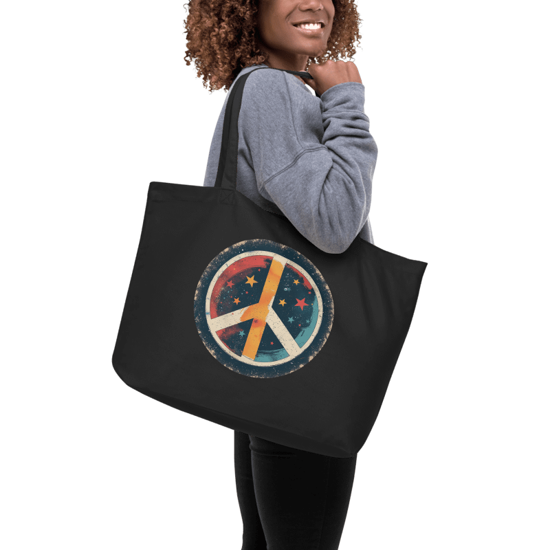 Econscious Organic Cotton Peace Sign Tote Bag product image (1)