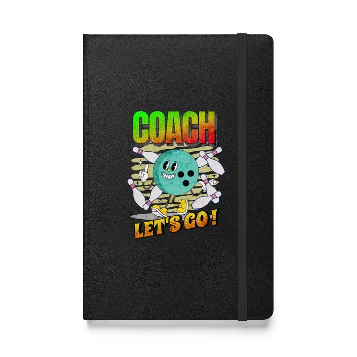 Retro Mascot Coach Bowling Motivational Hardcover Journal product image (1)