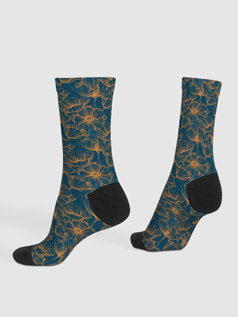 Dark Romantic Floral | Premium Sustainable Crew Socks product image (3)