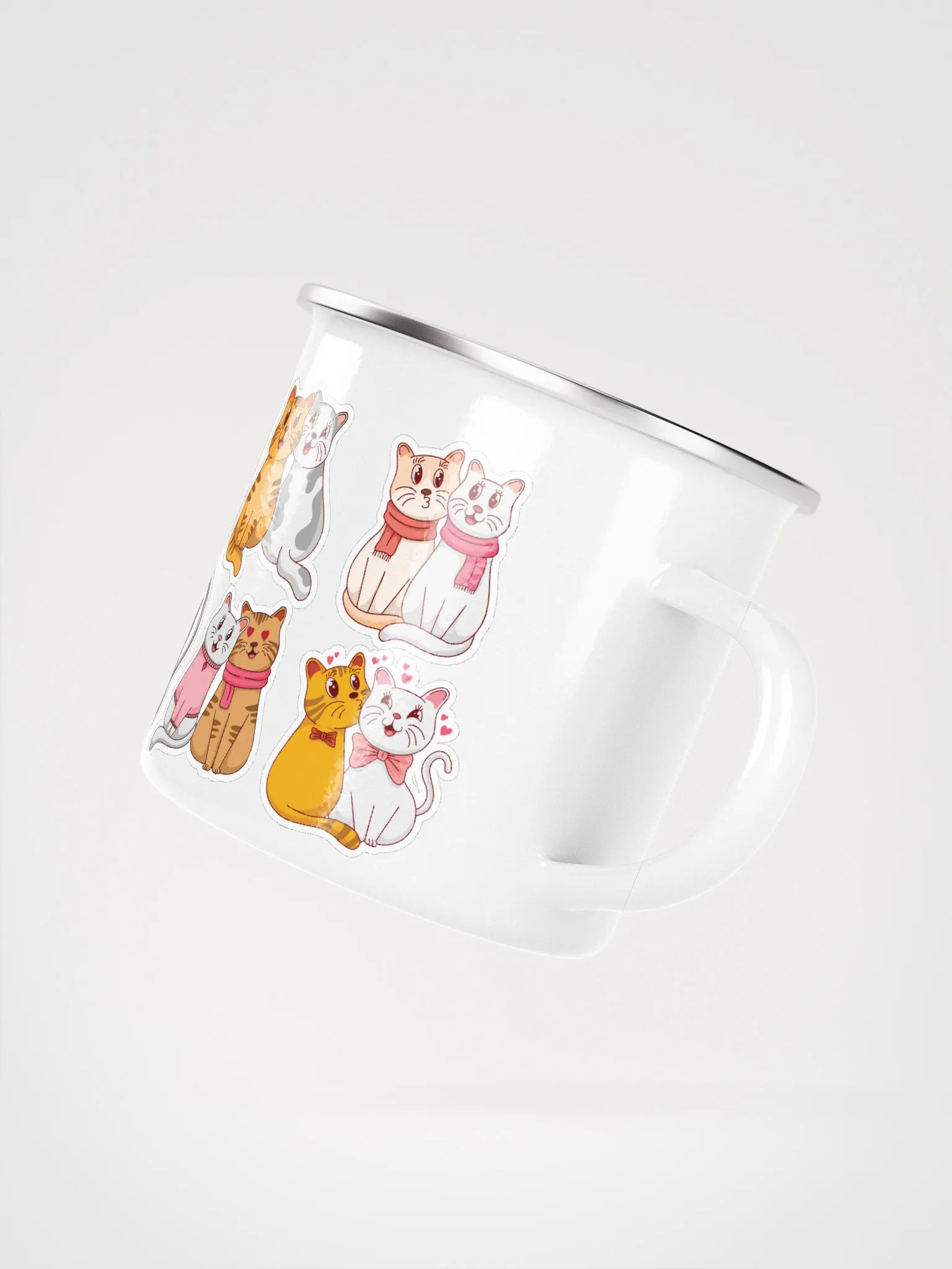 Lovely Cats Enamel Mug product image (3)