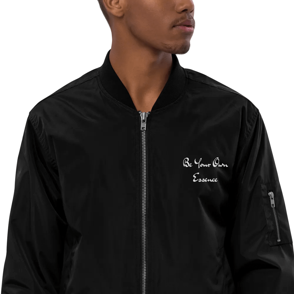 Minimalist Unisex Monochrome Bomber Jacket product image (2)