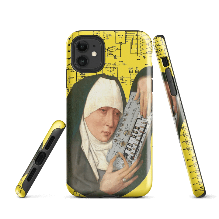 Mater Dolorosa meets Roland TB 303 by Frank Fonik Techno EDM Tough Case for iPhone® product image (1)