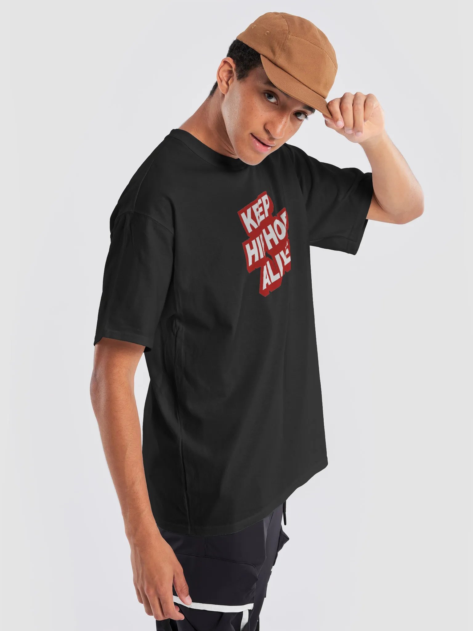 KEEP HIPHOP ALIVE BLACK TEE product image (7)