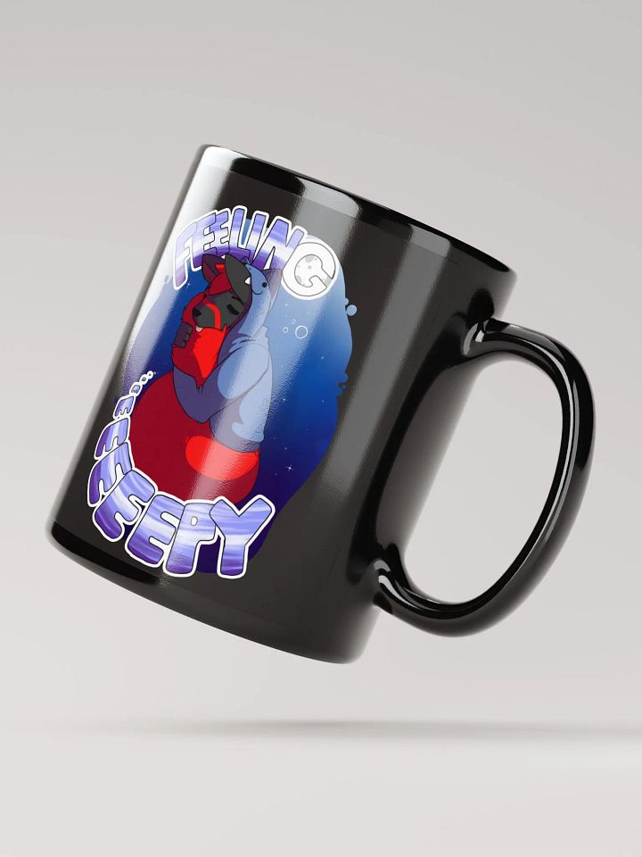 Feeling Eeeeeeeeepy Black Glossy Mug product image (4)