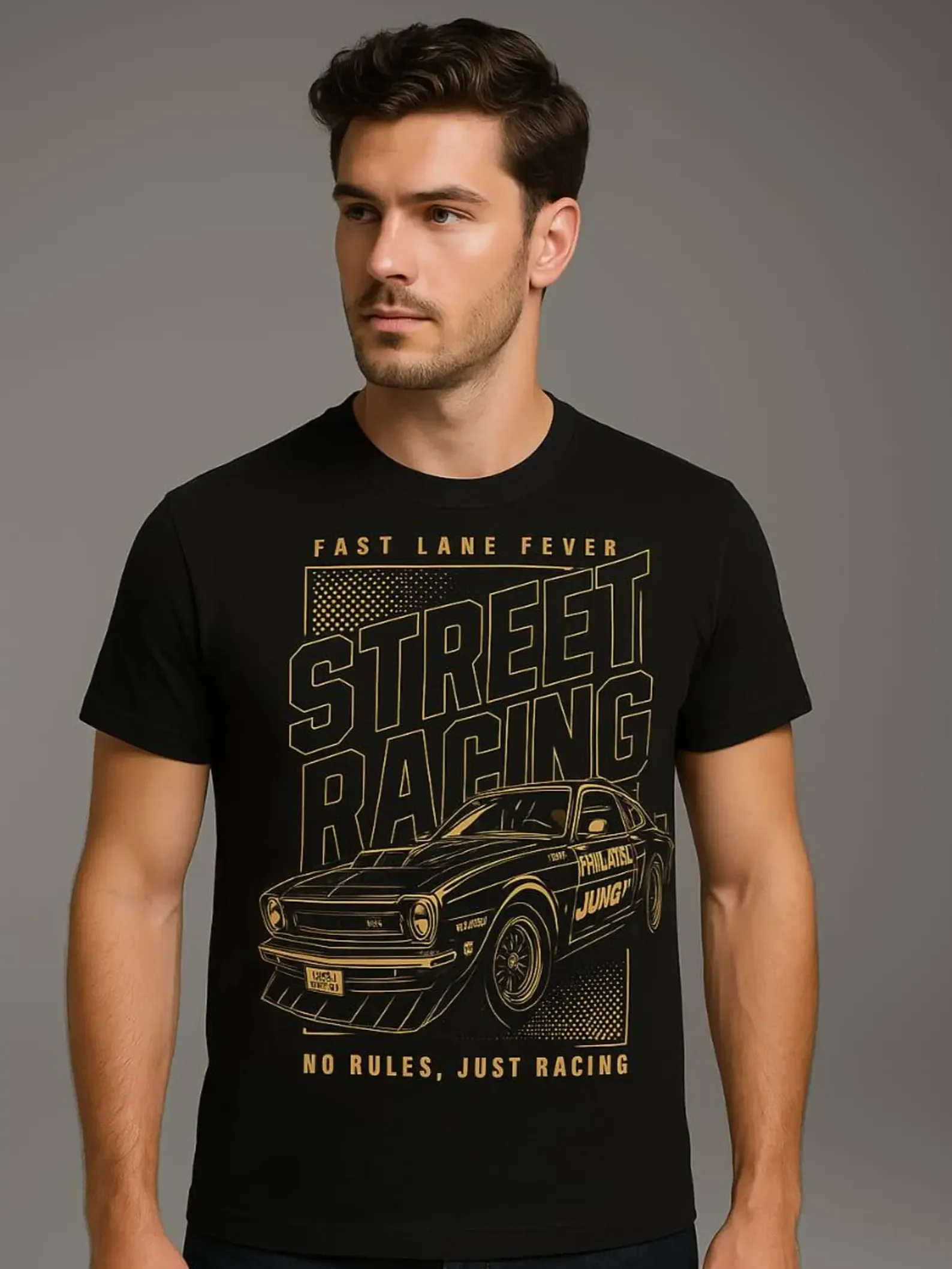 Retro Street Racing Fever T-Shirt product image (1)