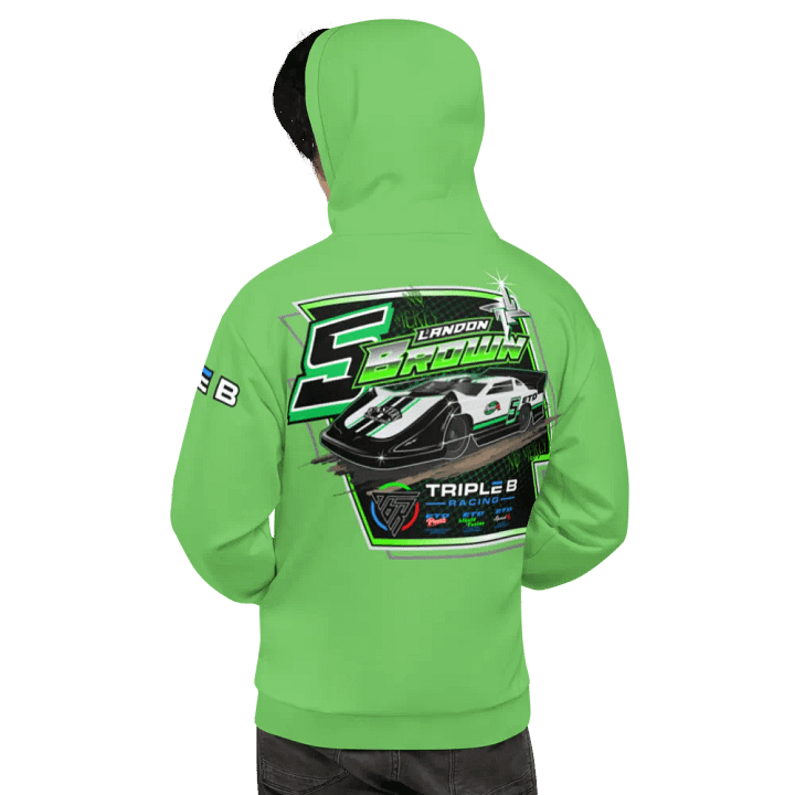 Landon Brown Late Model Hoodie (Green) product image (1)