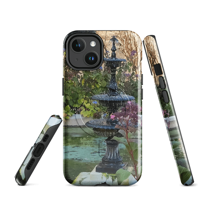 Purple Flower Water Fountain iPhone® Tough Case product image (1)