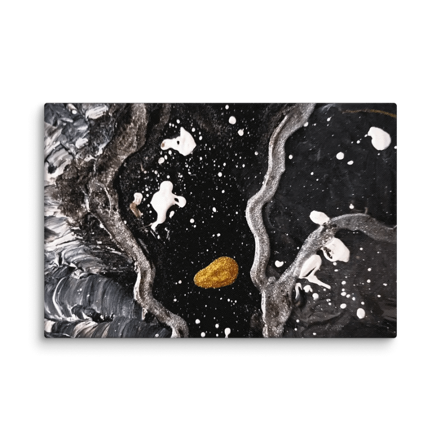 Golden Waves Abstract Canvas product image (5)