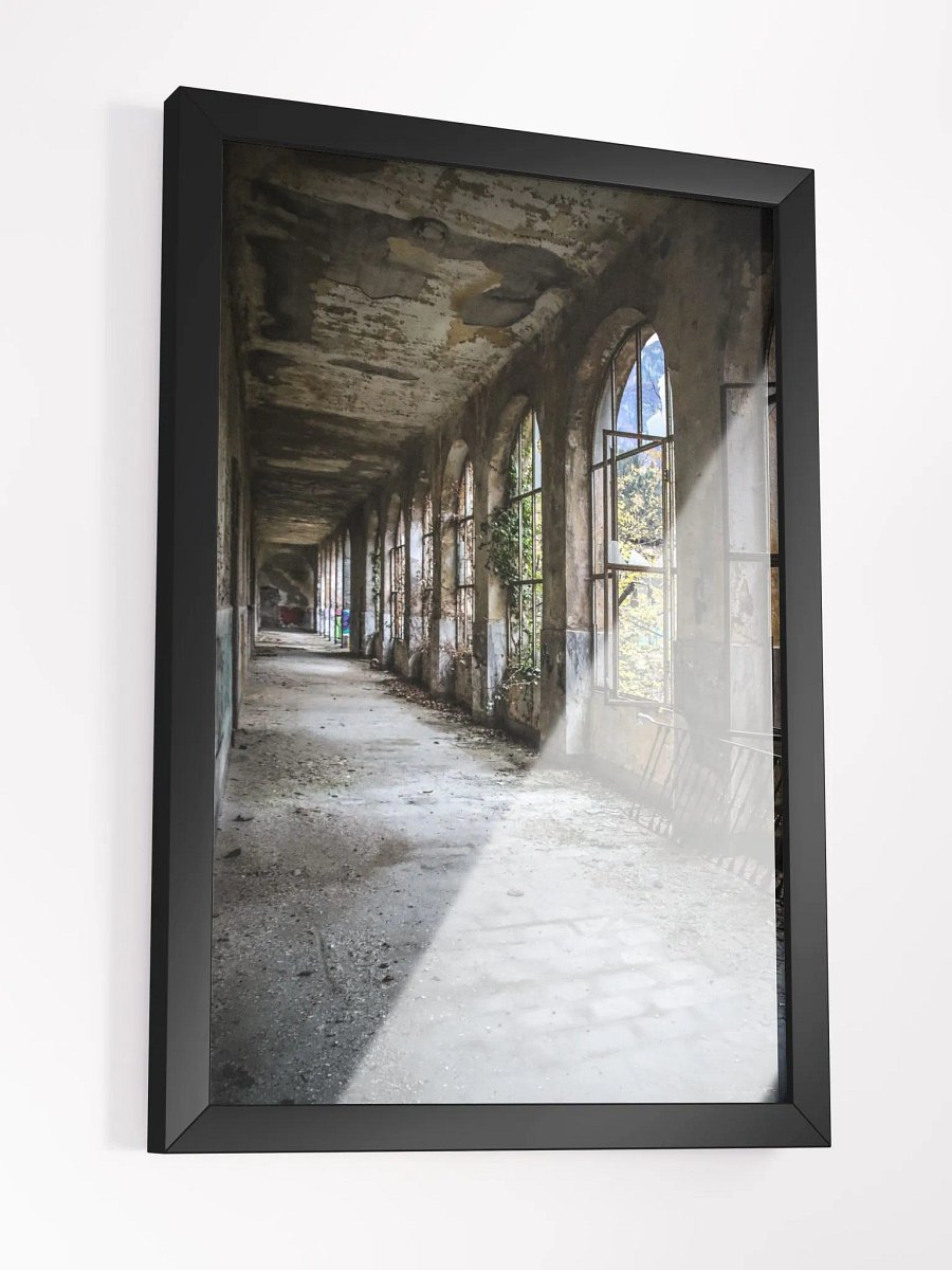 Print Fie Art - The Silent Corridor – Abandoned Arched Hallway product image (5)