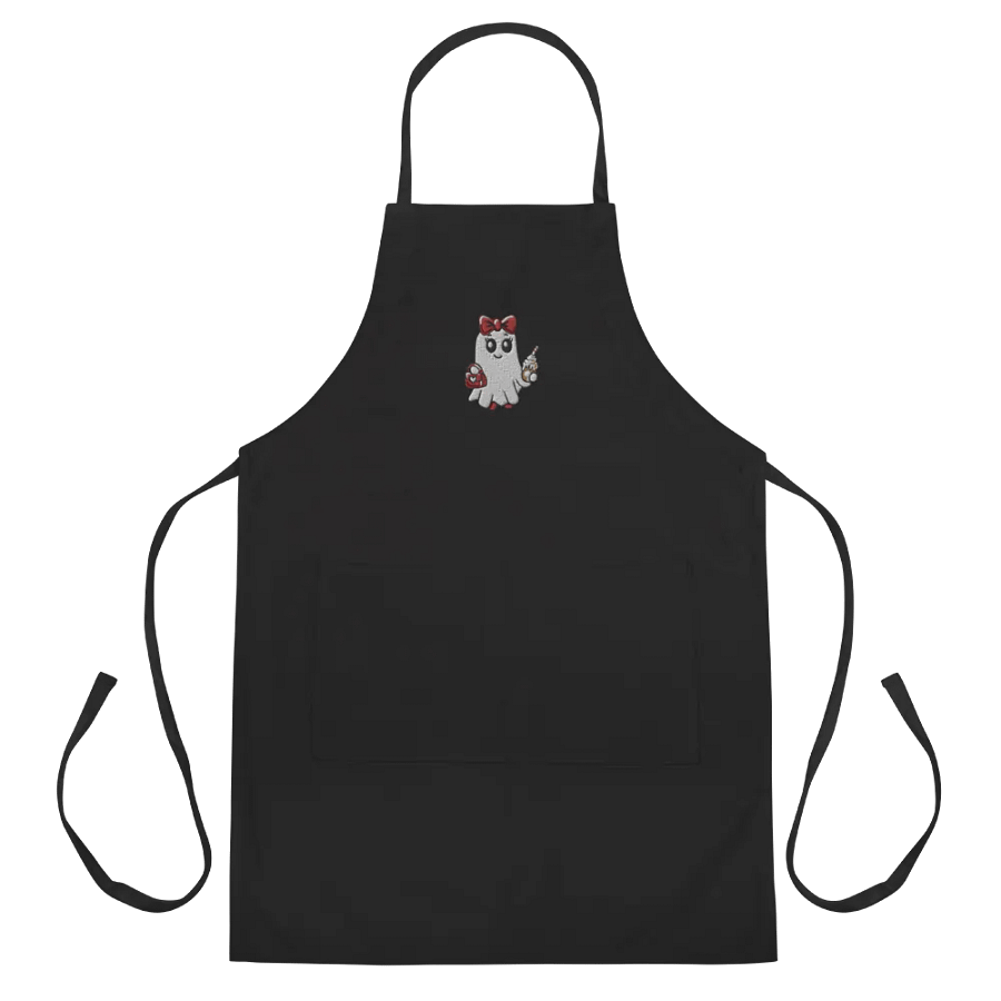 Stylish Ghost Embroidered Cooking Apron product image (3)