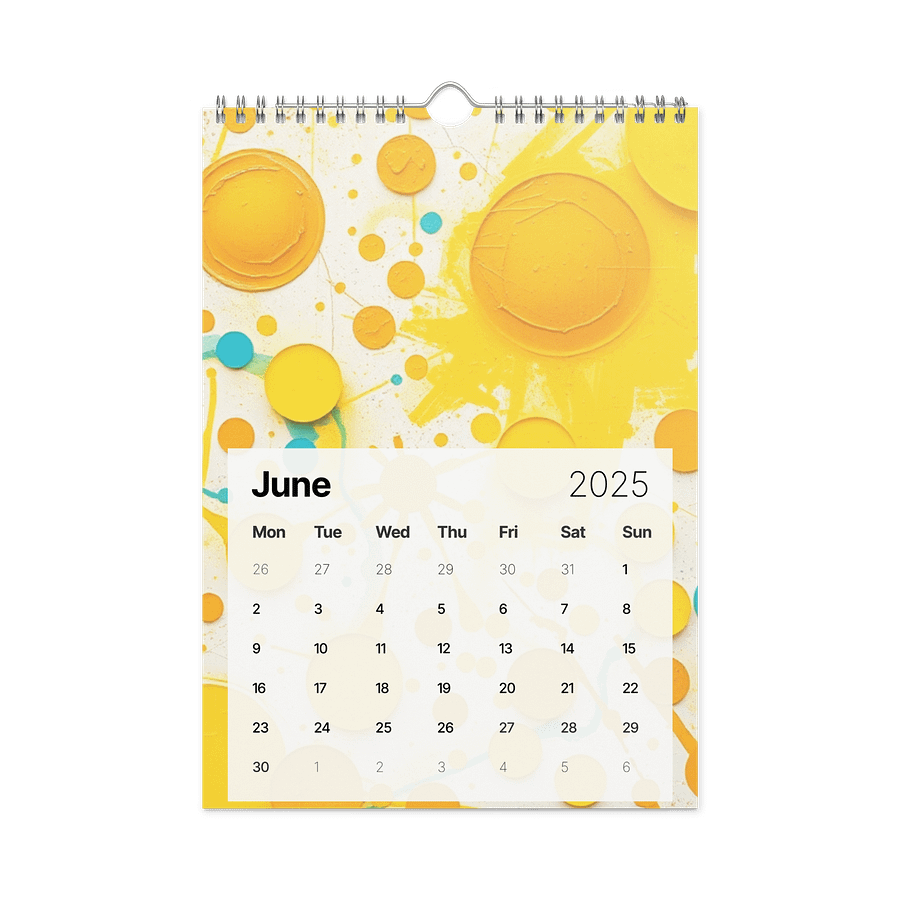 ART ABSTRACT WALL CALENDAR 2026 product image (8)