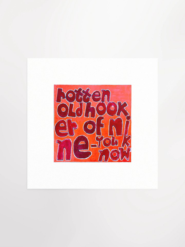 Rotten Old Hooker Print product image (1)